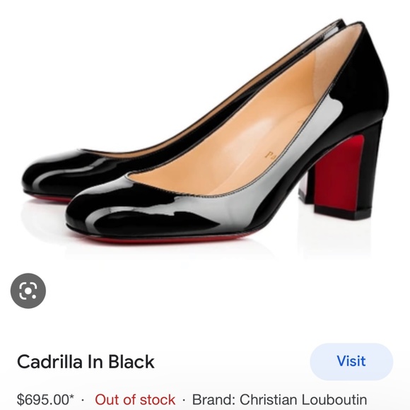 Christian Louboutin Cadrilla 70mm patent heels RETAIL 695 - Picture 2 of 11